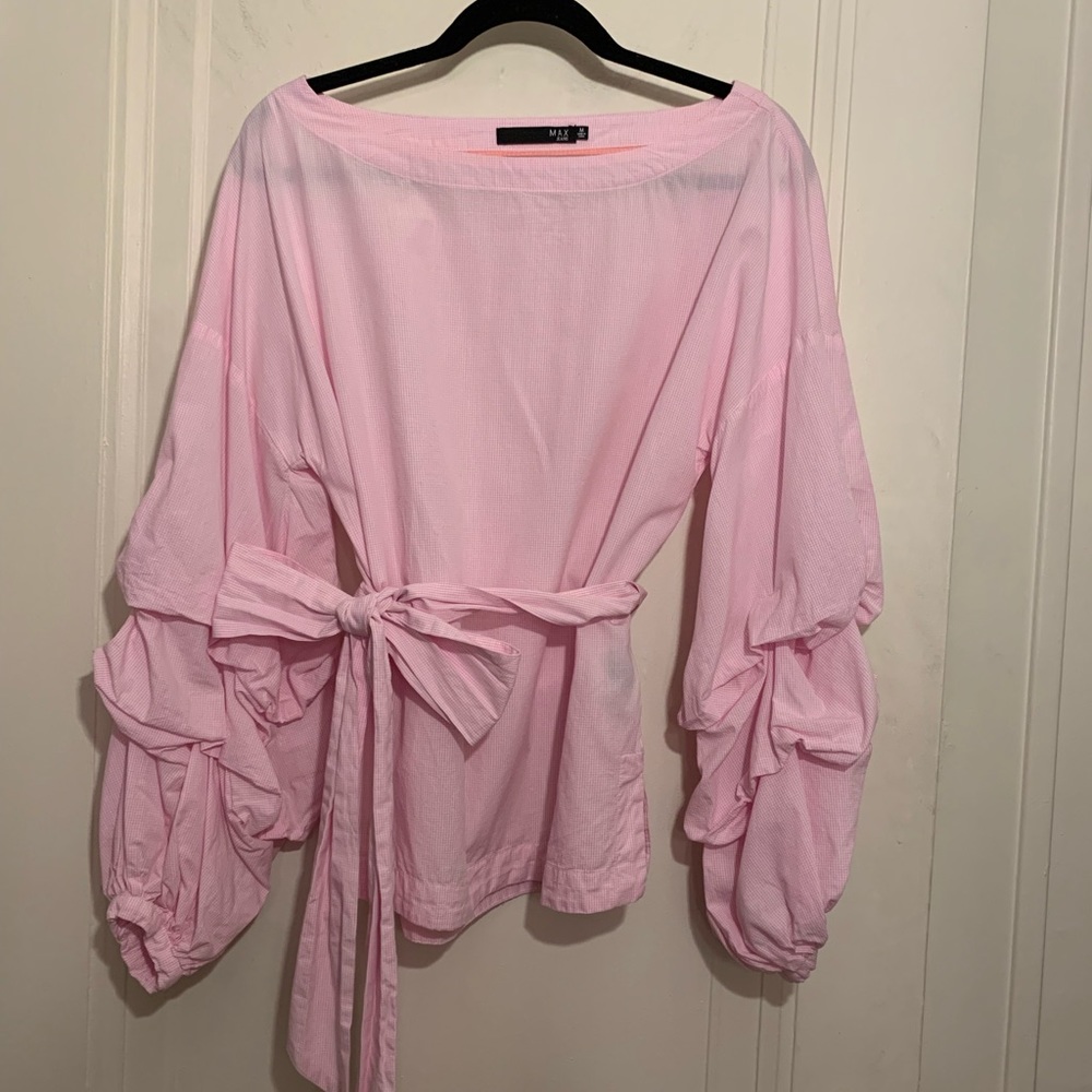 Max Jeans pink top pink and white gingham medium - Picture 5 of 5